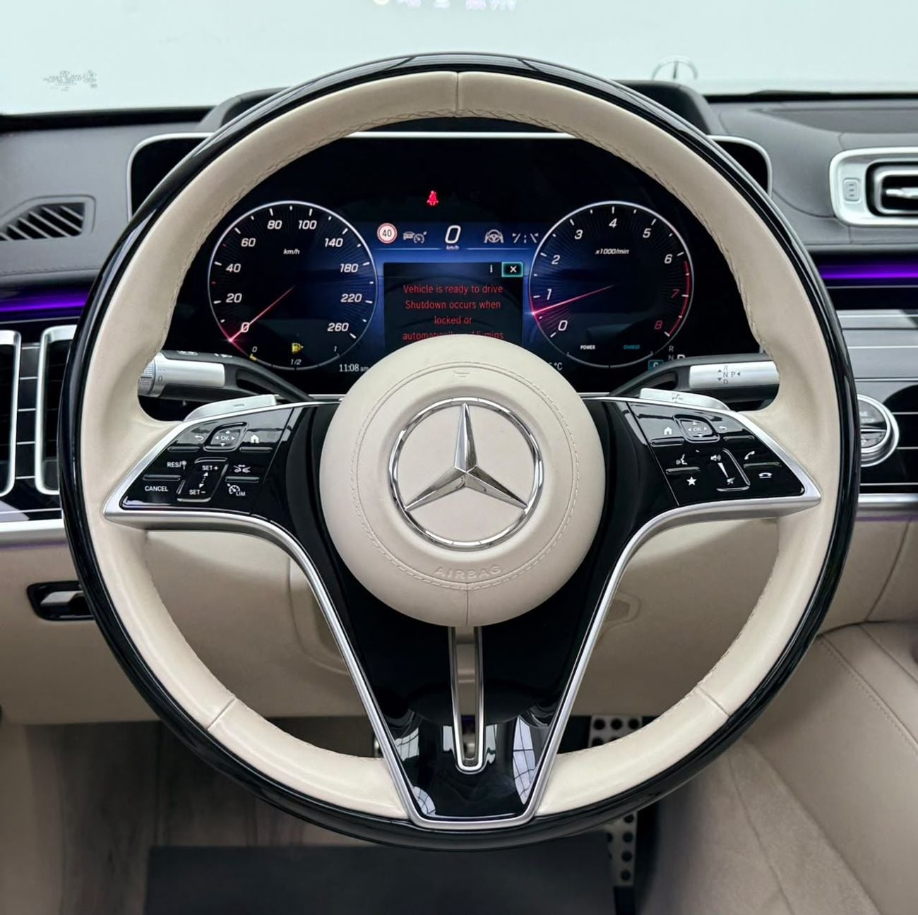 مرسيدس بنز S 580 4MATIC مرسيدس بنز S580 4MATIC موديل 2024، ضمان مرسيدس بنز حتى 2029، سجل صيانة كامل لدى مرسيدس بنز، حالة ممت
