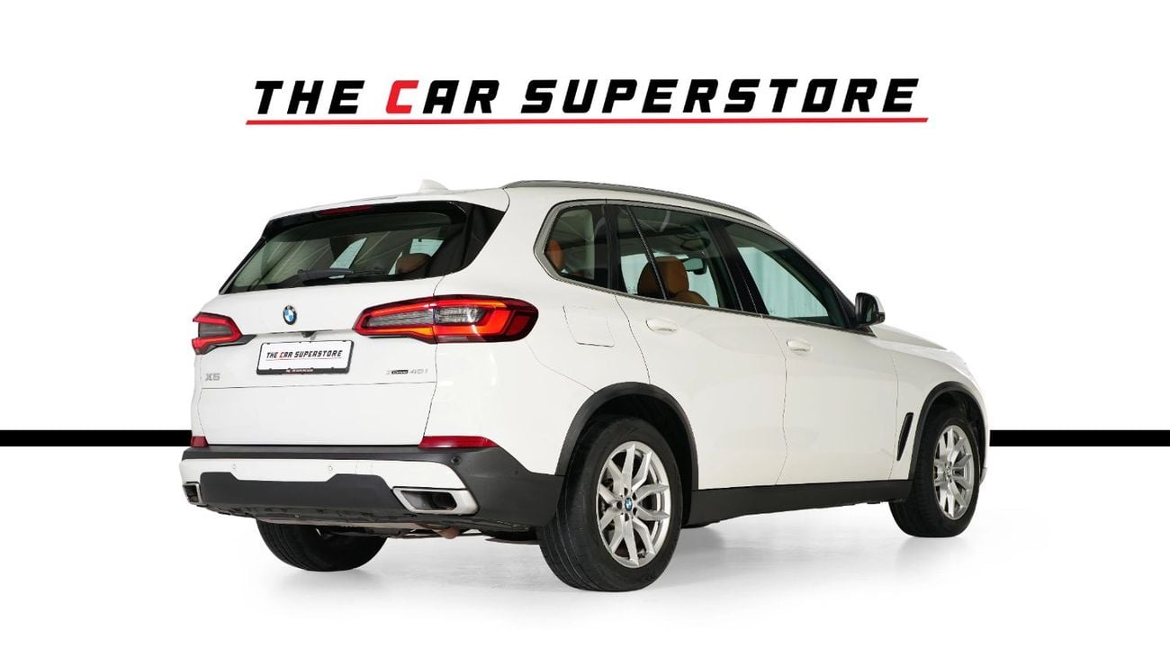BMW X5 40i EXCLUSIVE 40i X-Drive-GCC-BMW Full Service History-Mint Condition-Pearl White