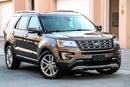 Ford Explorer Platinum 2016 GCC under Agency Warranty with Zero Down-Payment.