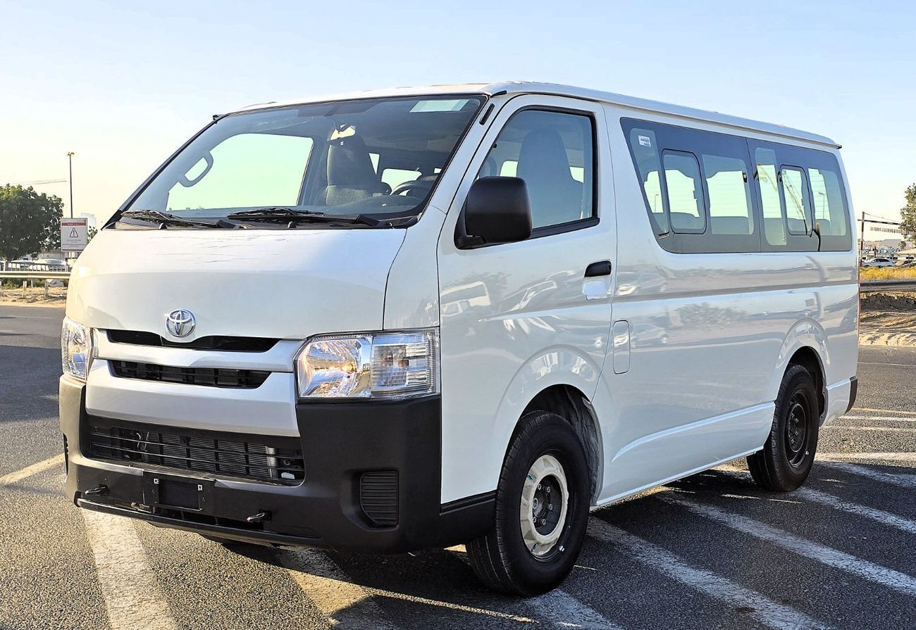 تويوتا هاياس GL Toyota Hiace Std Roof 15 Seater 2.7l Petrol M/T RWD White Color 2026 Model