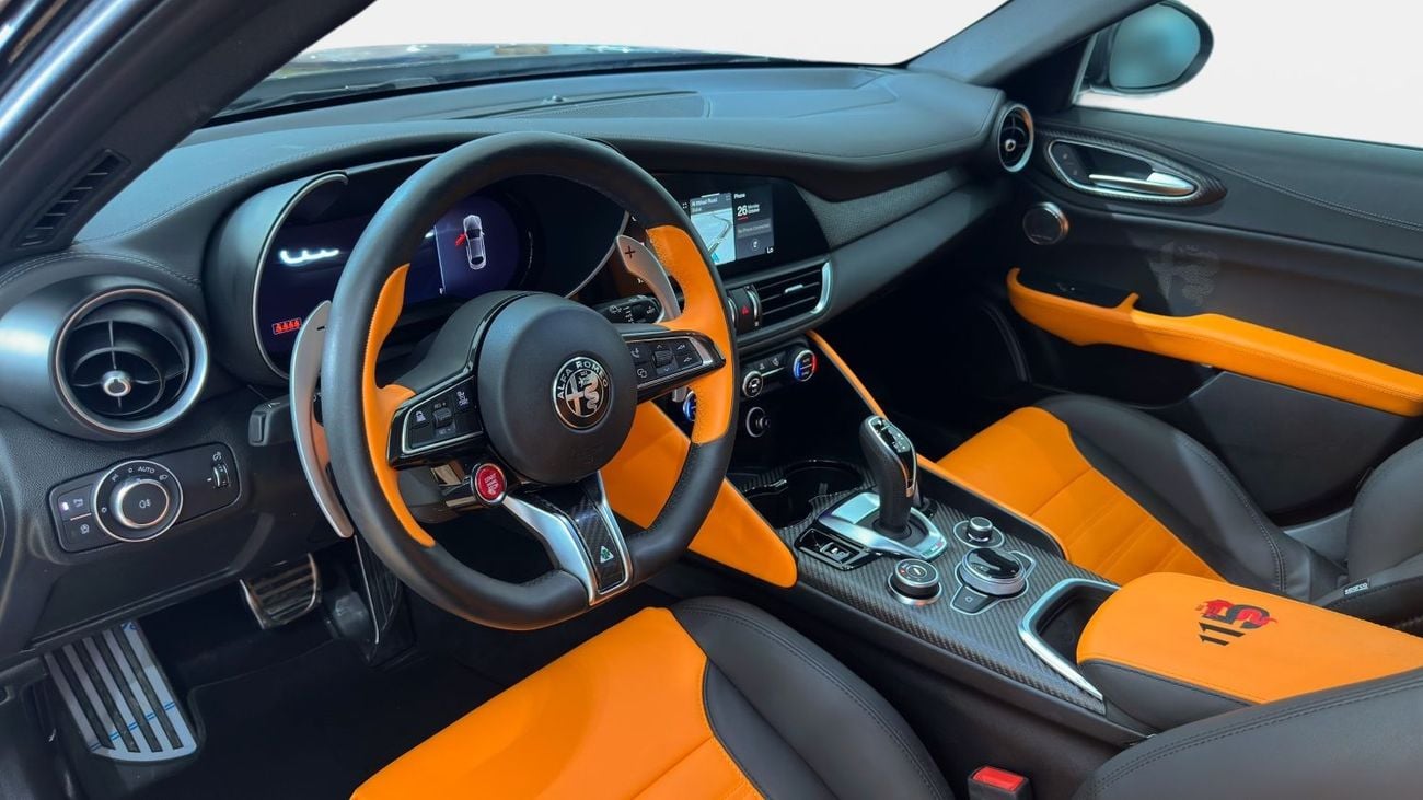 Alfa Romeo Giulia QUADRIFOGLIO (510HP) | Ex-Demo Car | 2025 | Gargash Warranty & Service Package