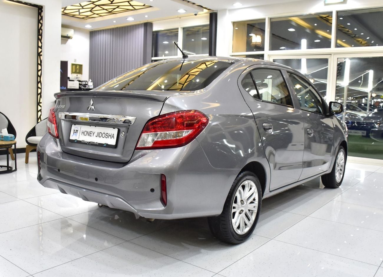 Mitsubishi Attrage GLX HIGHLINE EXCELLENT DEAL for our Mitsubishi Attrage ( 2021 Model ) in Grey Color GCC Specs