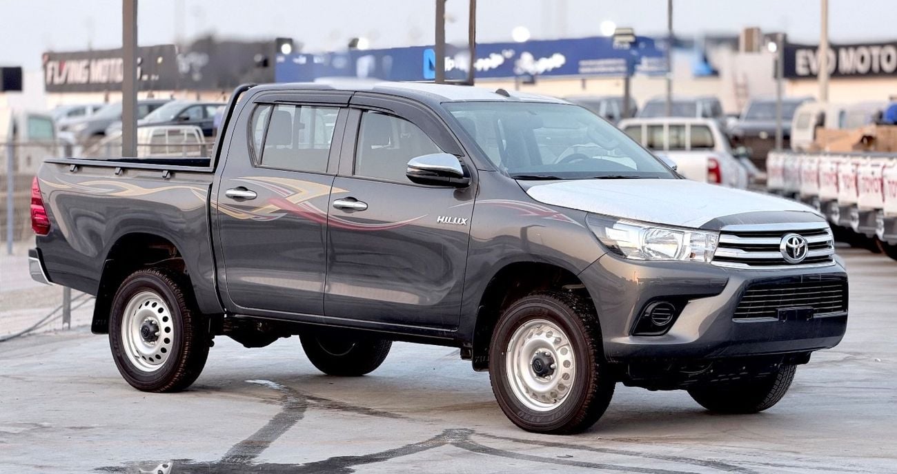 Toyota Hilux DLX 2026 Toyota Hilux 2.4L Diesel 4WD Double Cab Pickup, equipped with a manual transmission. Powered by