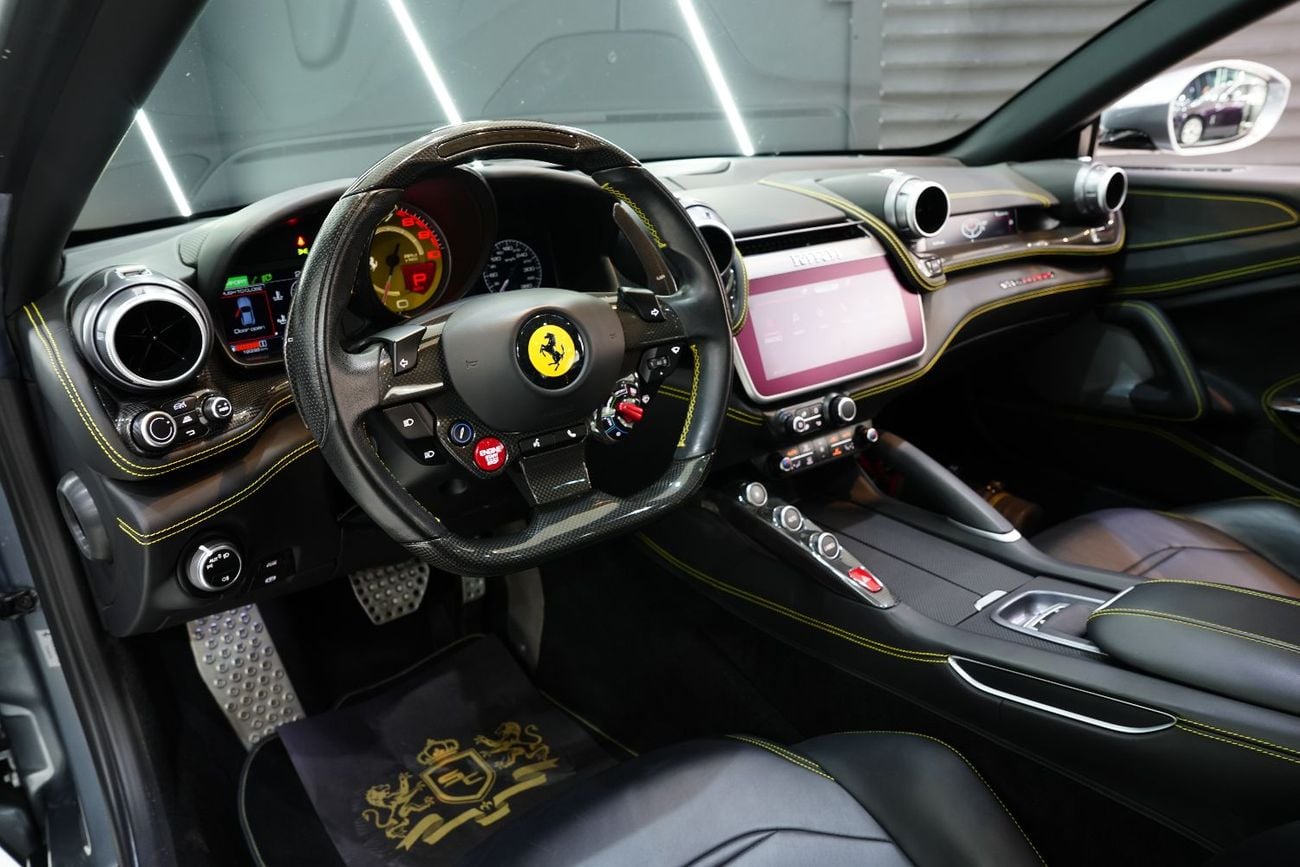 Ferrari GTC4 LUSSO T, Carbon Interior Pack, Passenger Display, Panoramic Roof, GCC Specs!!