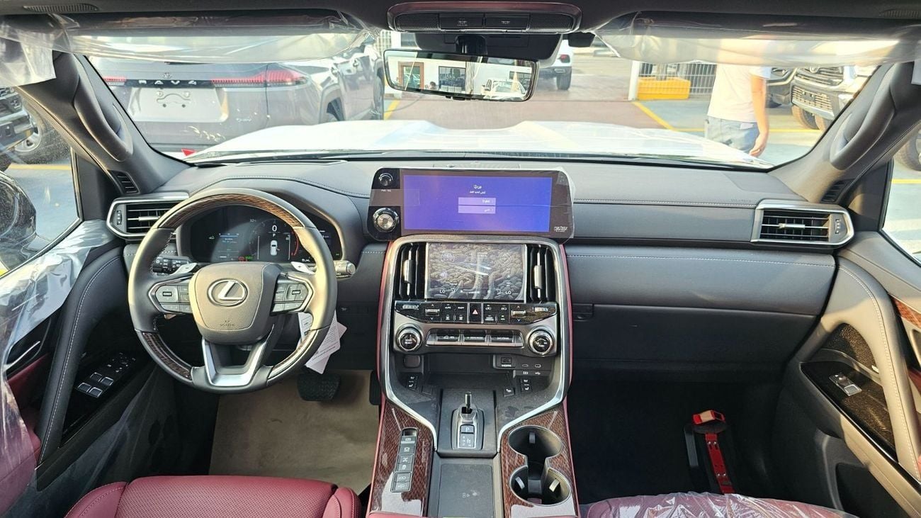 لكزس LX 700h SIGNATURE Lexus LX700h 4WD hybrid SUV 3.5L twin-turbo V6 E2026 MODEL BLACK-/RED BLACK INTERIOR AUTOPARK