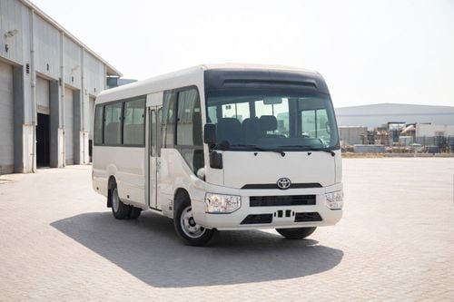 Toyota Coaster 23 Seater 4.2L - White Inside Grey | Export Only