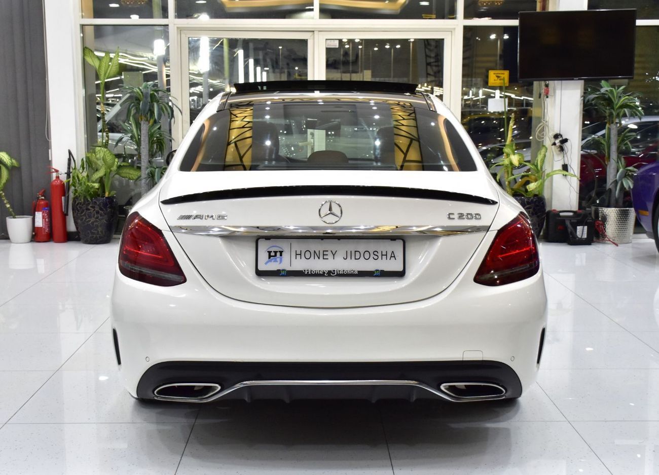 Mercedes Benz C200 . EXCELLENT DEAL for our Mercedes Benz C200 ( 2019 Model ) in White Color GCC Specs