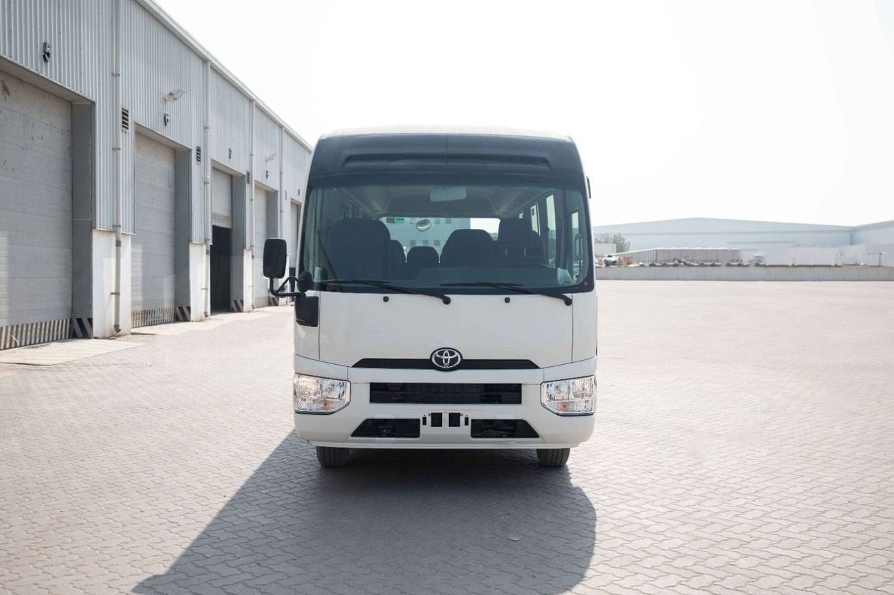 Toyota Coaster 23 Seater 4.2L - White Inside Grey | Export Only