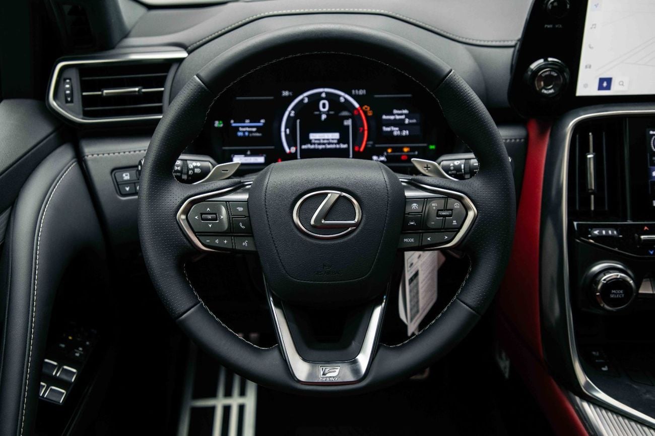 Lexus LX600 F SPORT 3.5L - Graphite Black Inside Flair Red | Export Only
