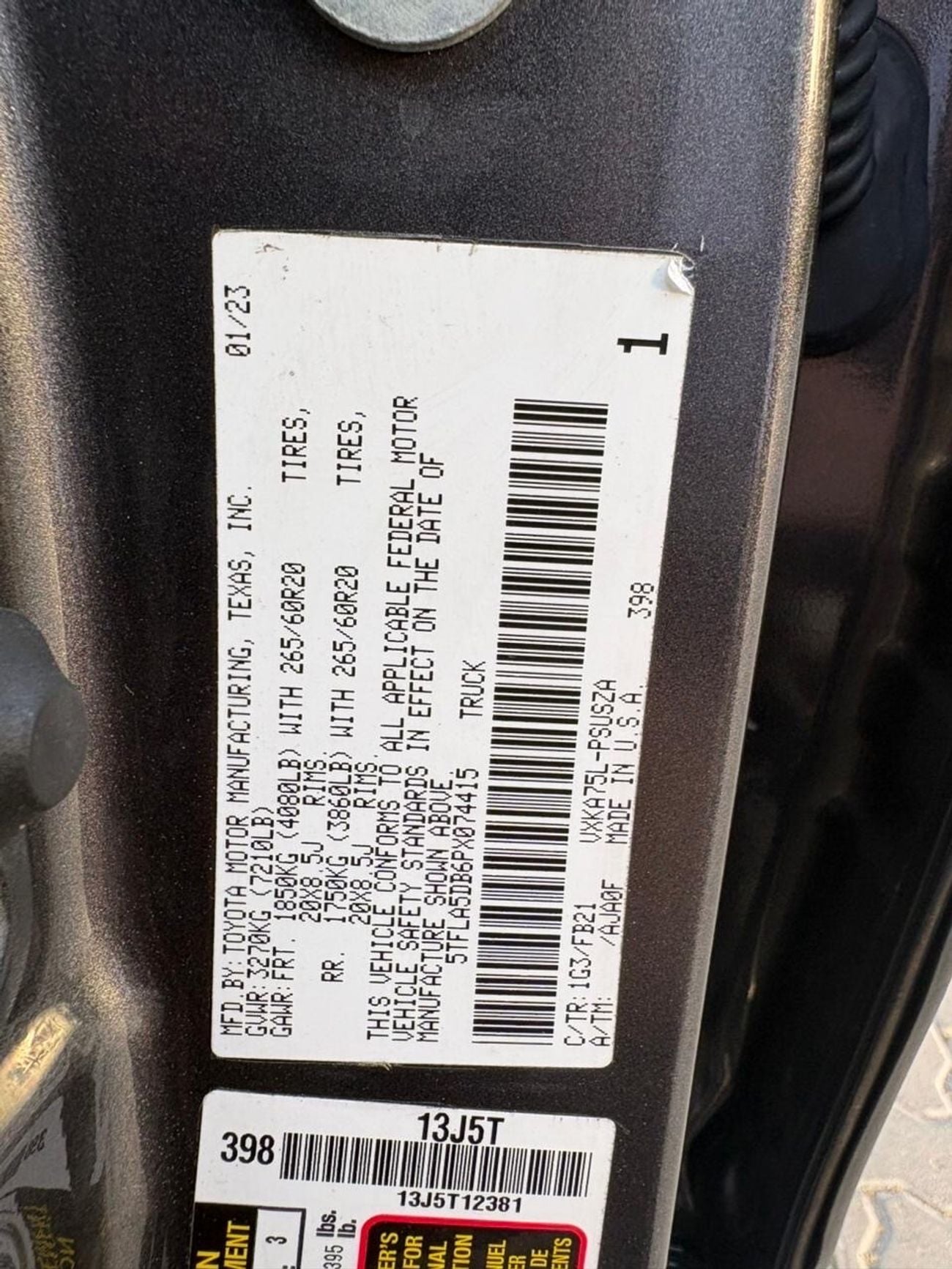 Toyota Tundra full Option 2023 4X4