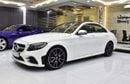 Mercedes Benz C200 . EXCELLENT DEAL for our Mercedes Benz C200 ( 2019 Model ) in White Color GCC Specs