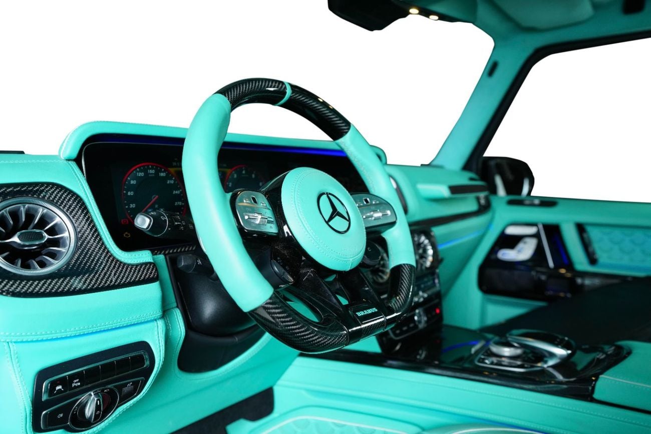 مرسيدس بنز G 63 AMG GCC-Brabus 900 Rocket Kit Masterpiece -Interior Tiffany Blue-Carbon Fiber Kit