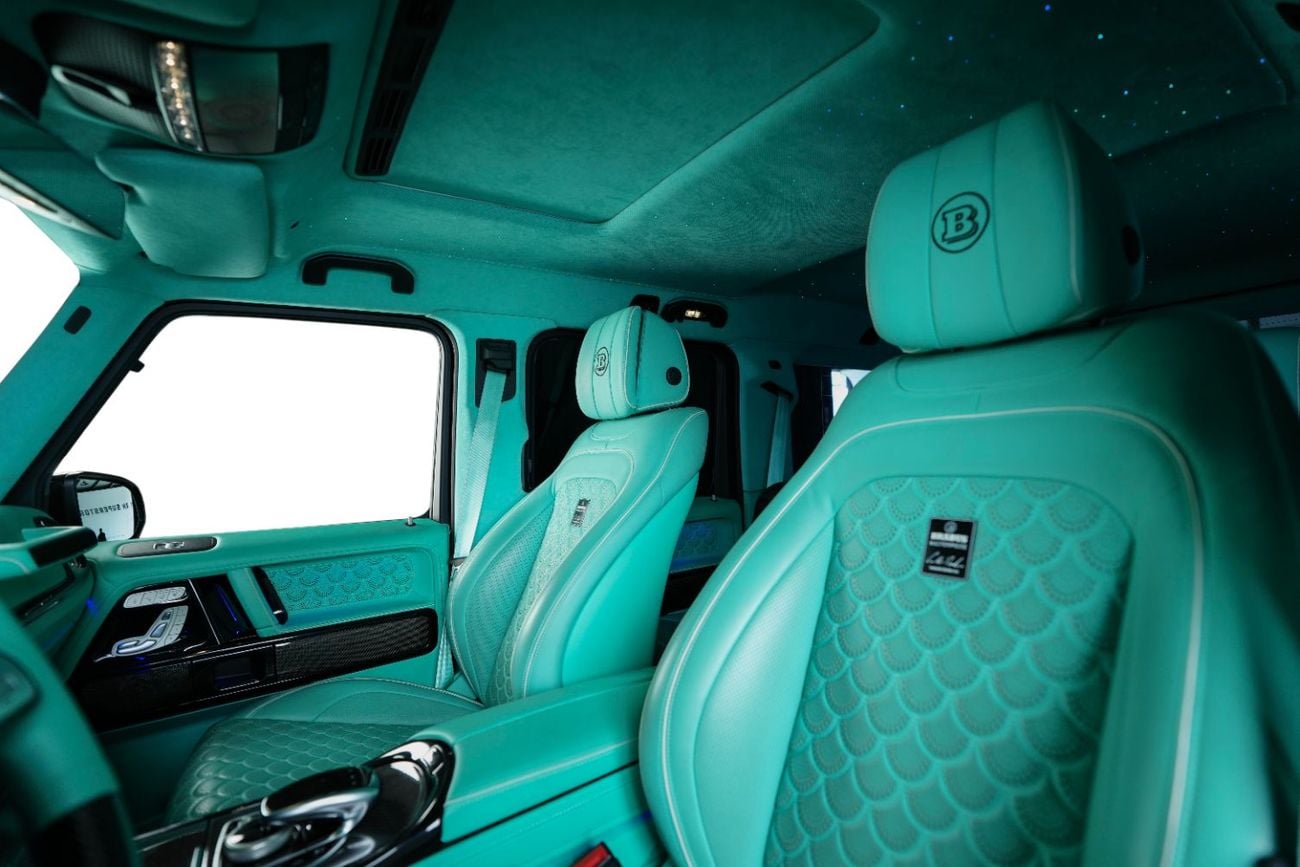 مرسيدس بنز G 63 AMG GCC-Brabus 900 Rocket Kit Masterpiece -Interior Tiffany Blue-Carbon Fiber Kit