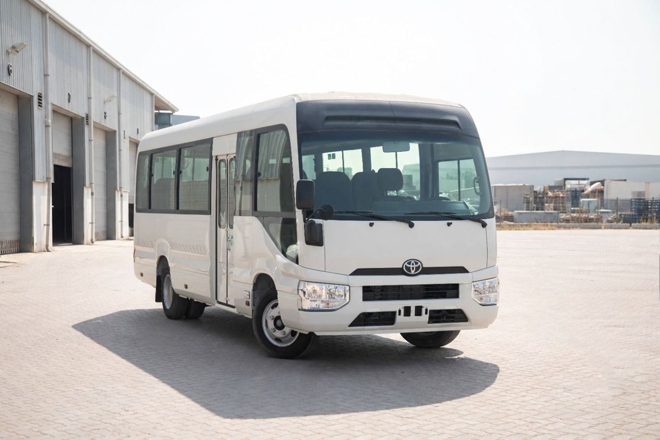 Toyota Coaster 23 Seater 4.2L - White Inside Grey | Export Only