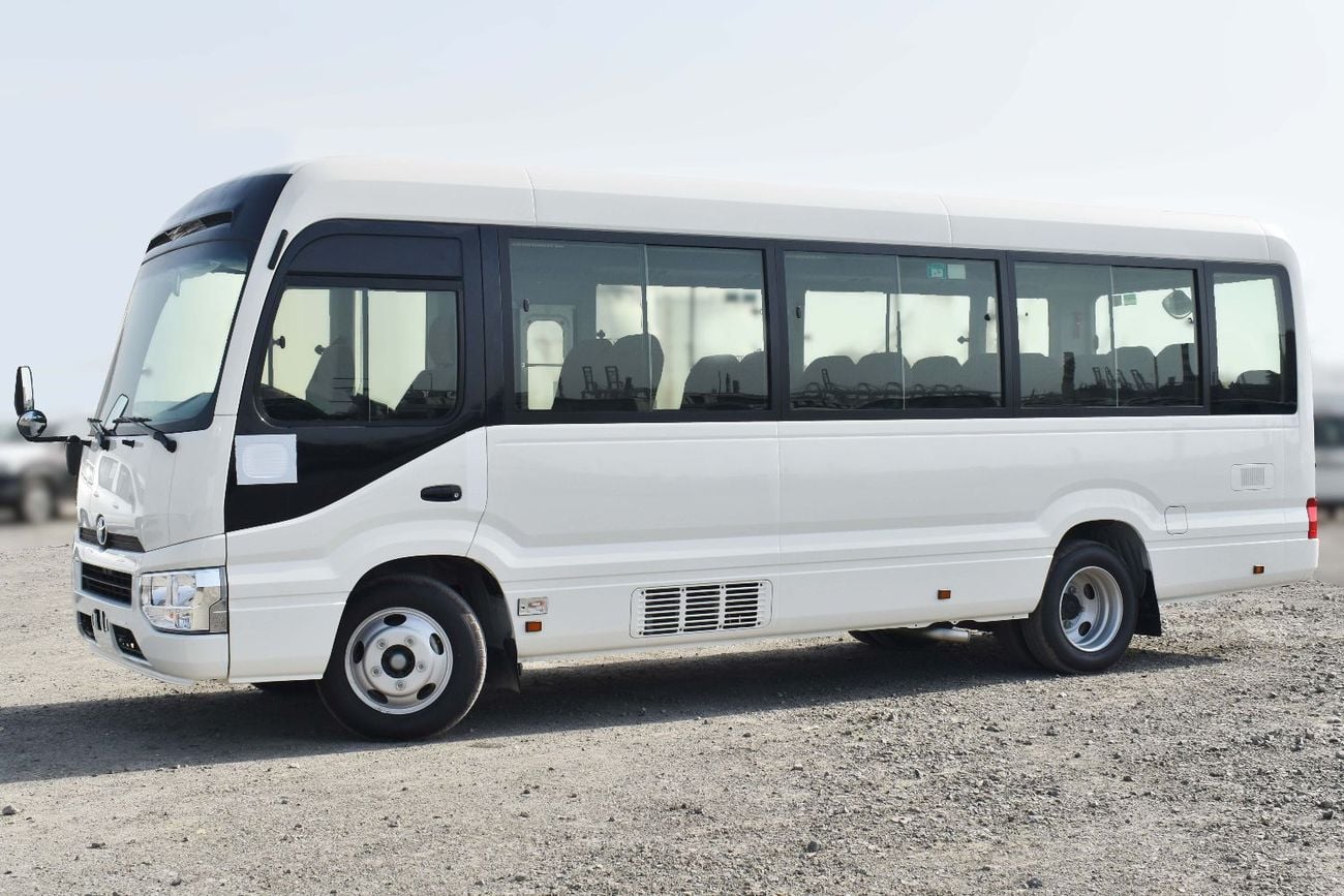 Toyota Coaster 2.7L Petrol M/T 2026 Model (With Baggage Rack and Curtain Rail)