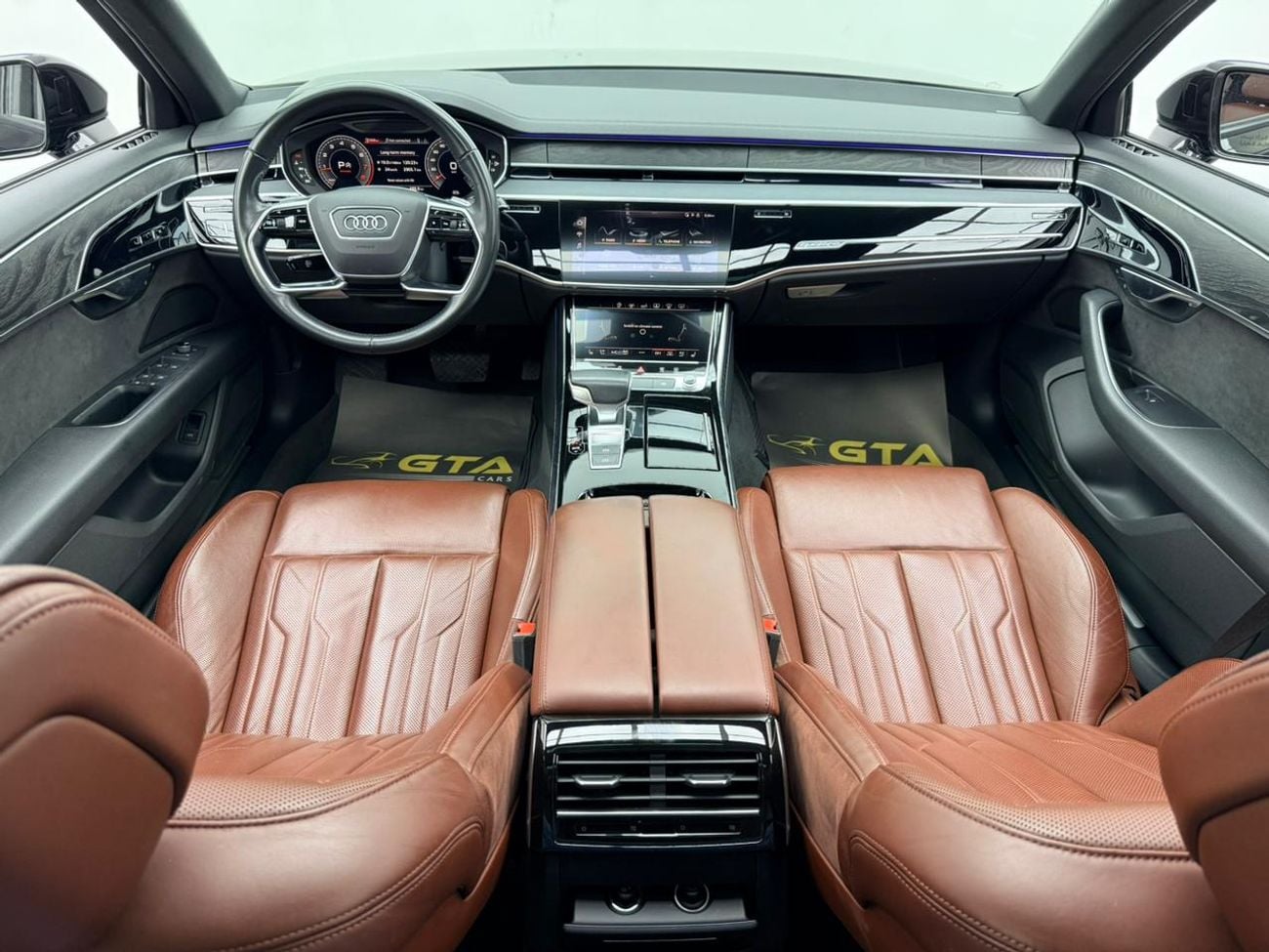 أودي A8 L 60 TFSI أودي A8L 60 TFSI كواترو موديل 2019، ضمان، سجل صيانة كامل لدى أودي، كاملة المواصفات، خليجية