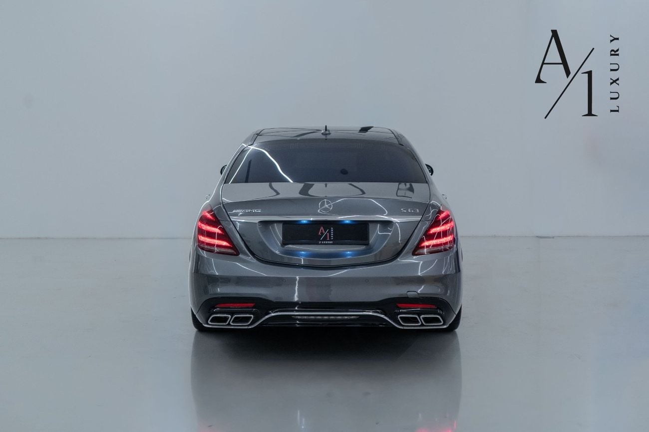مرسيدس بنز S 63 AMG ستاندارد Std 4.0L (604 HP) 2018 Mercedes Benz S63 AMG 4MATIC, Warranty, Fully Loaded, Excellent Condition