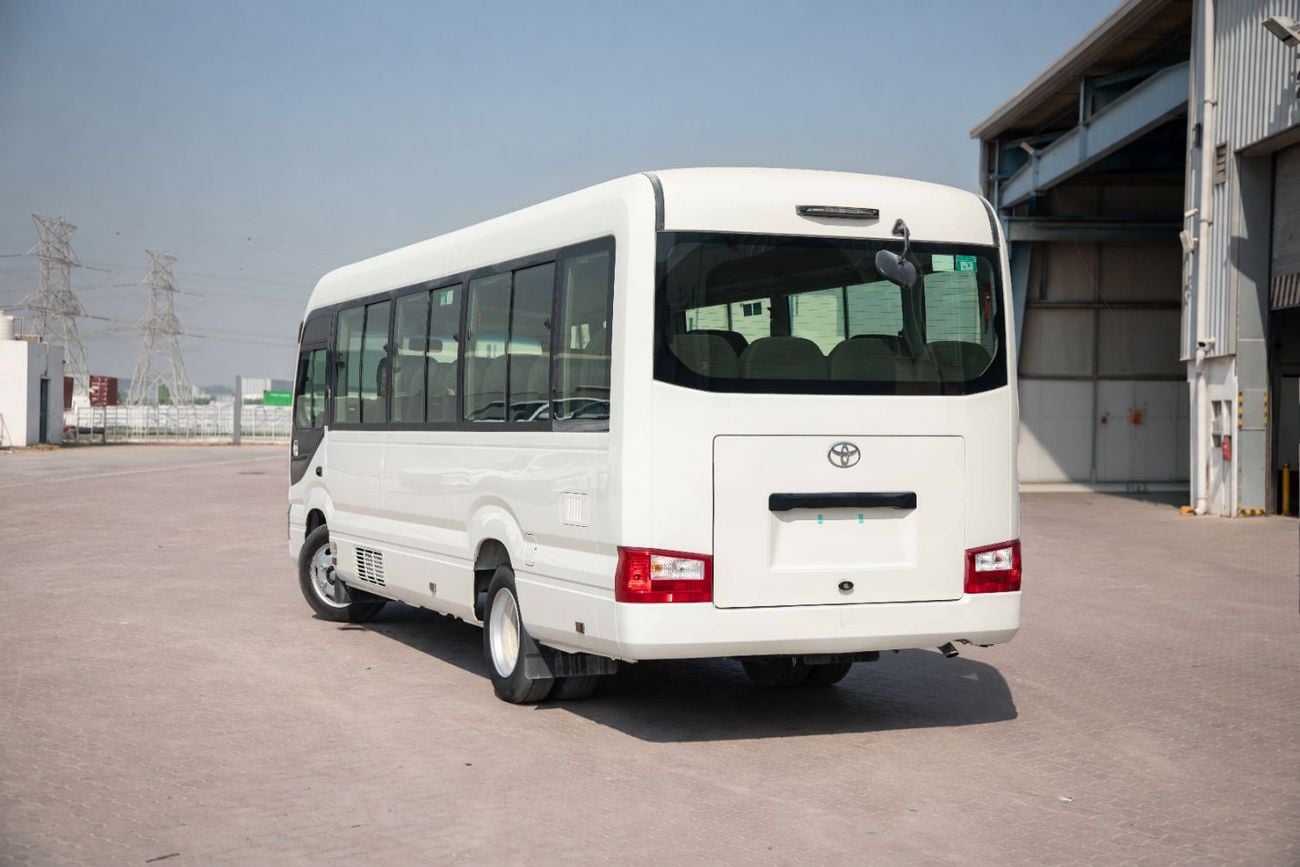 Toyota Coaster 23 Seater 4.2L - White Inside Grey | Export Only