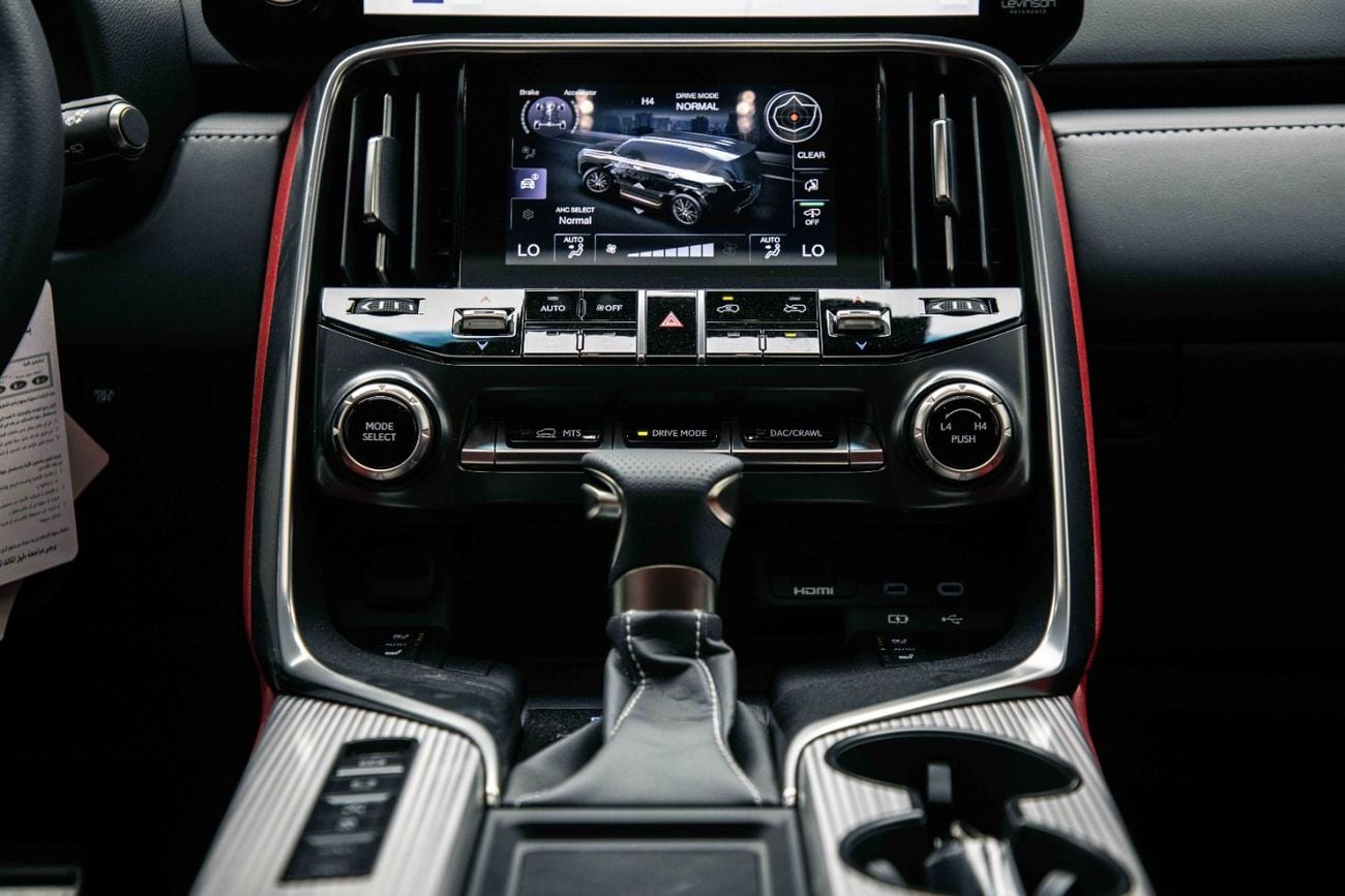 Lexus LX600 F SPORT 3.5L - Graphite Black Inside Flair Red | Export Only