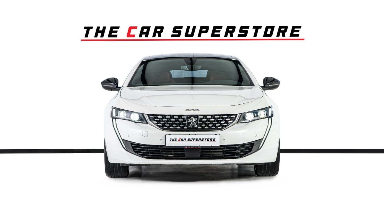 Peugeot 508 GT LINE GCC-1 Owner-Al Nabooda Warranty-Exclusive Leather Sports Seats With White Stitching