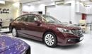 هوندا أكورد EX عرض ممتاز على سيارة هوندا أكورد i-Vtec (موديل 2016) باللون العنابي بمواصفات خليجية