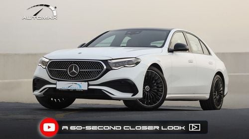 Mercedes Benz E300 AMG EQ Boost 2.0T RWD GCC 2026 With 2 Years Unlimited Mileage Warranty At Official Dealer