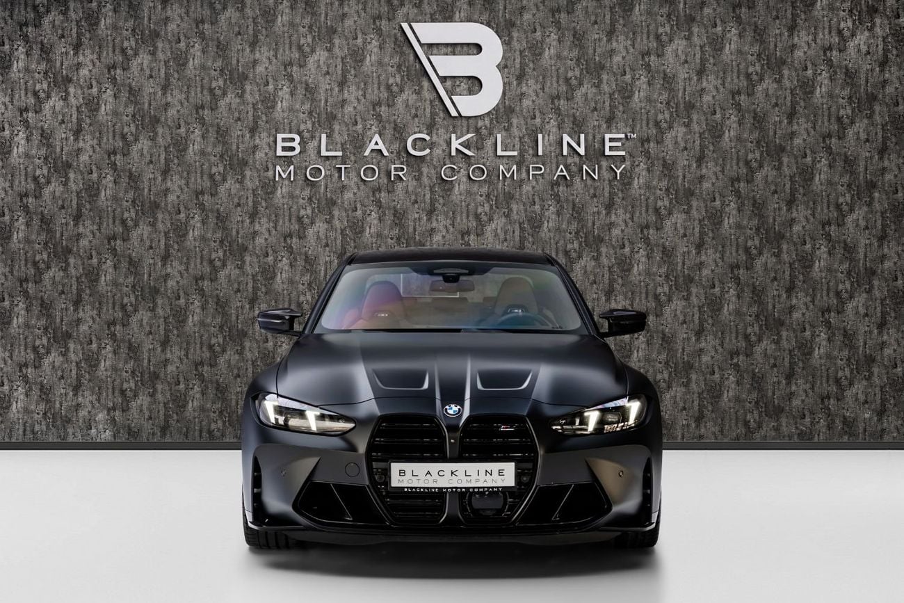 BMW M3 xDrive COMPETITION BUY NOW, PAY 2027 | THE BLACKLINE STANDARD | October 2028 Warranty + Service, GCC, Low KMs