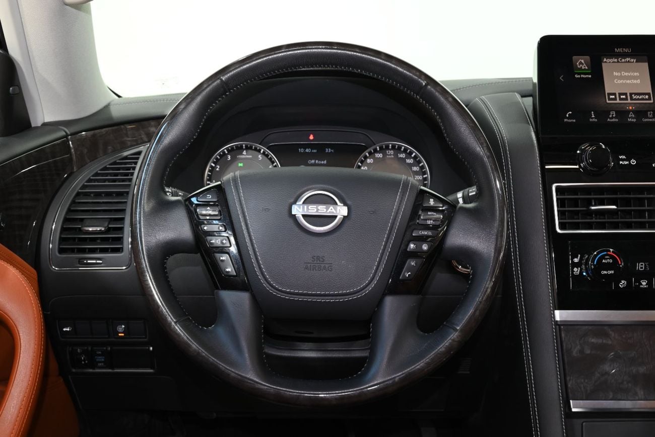Nissan Patrol 2023 Nissan Patrol SE Platinum, 12/2028 Nissan Warranty, 12/2027 Nissan Service Pack, GCC