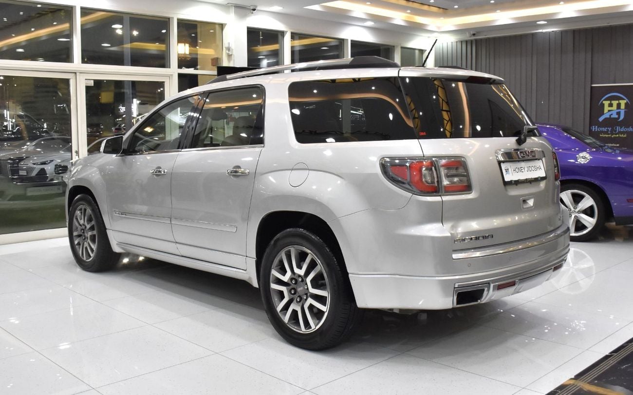 GMC Acadia DENALI EXCELLENT DEAL for our GMC Acadia Denali AWD ( 2014 Model ) in Silver Color GCC Specs