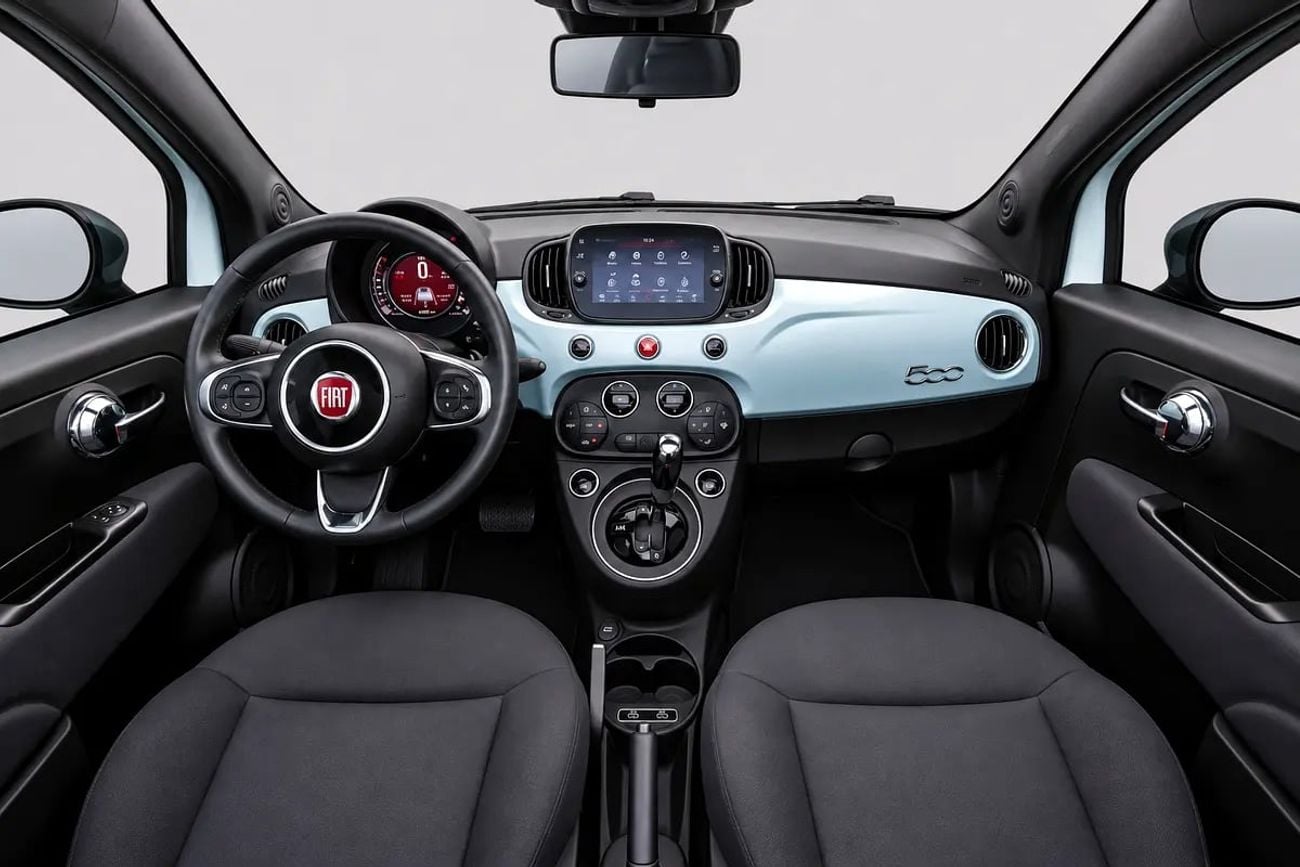 فيات 500 Lounge Convertible - Model - GCC Specs - Under warranty and service - No accidents