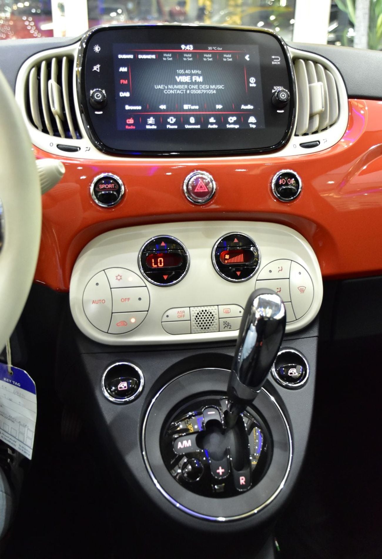 Fiat 500 DOLCEVITA EXCELLENT DEAL for our Fiat 500 Dolcevita ( 2024 Model ) in Orange Color GCC Specs