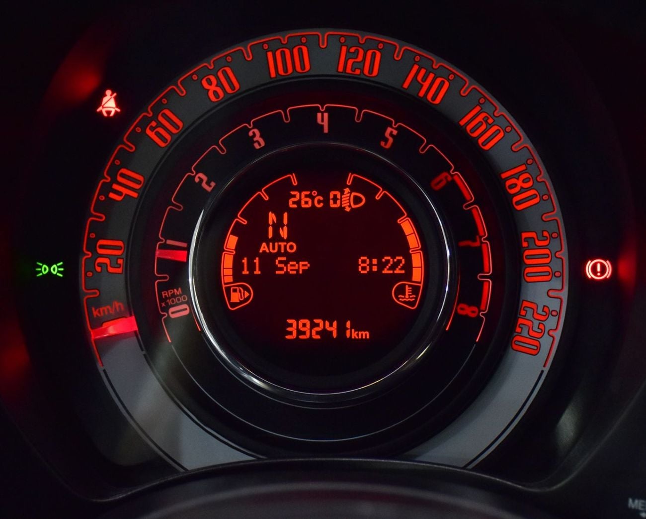 Fiat 500 DOLCEVITA EXCELLENT DEAL for our Fiat 500 Dolcevita ( 2024 Model ) in Red Color GCC Specs