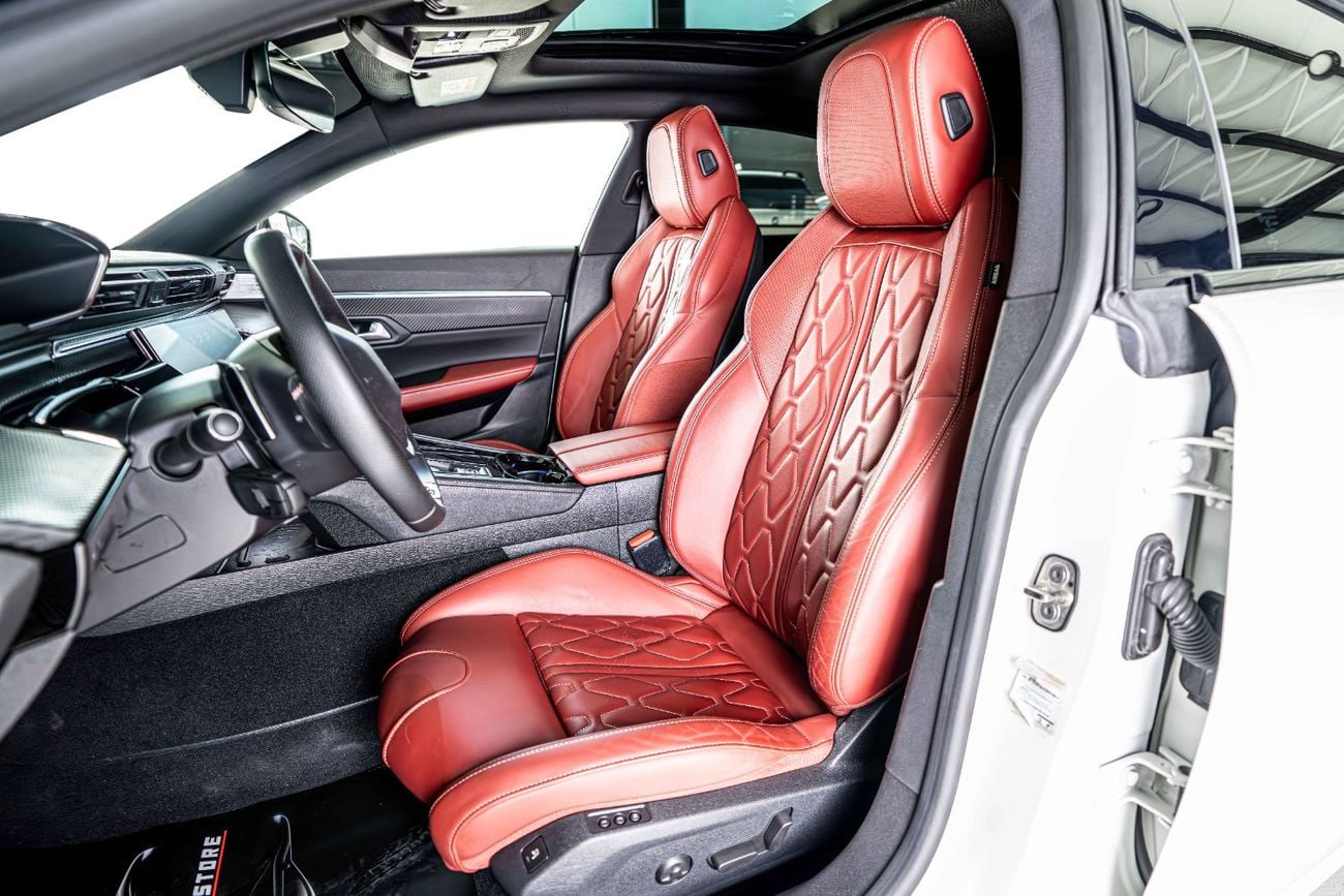 Peugeot 508 GT LINE GCC-1 Owner-Al Nabooda Warranty-Exclusive Leather Sports Seats With White Stitching