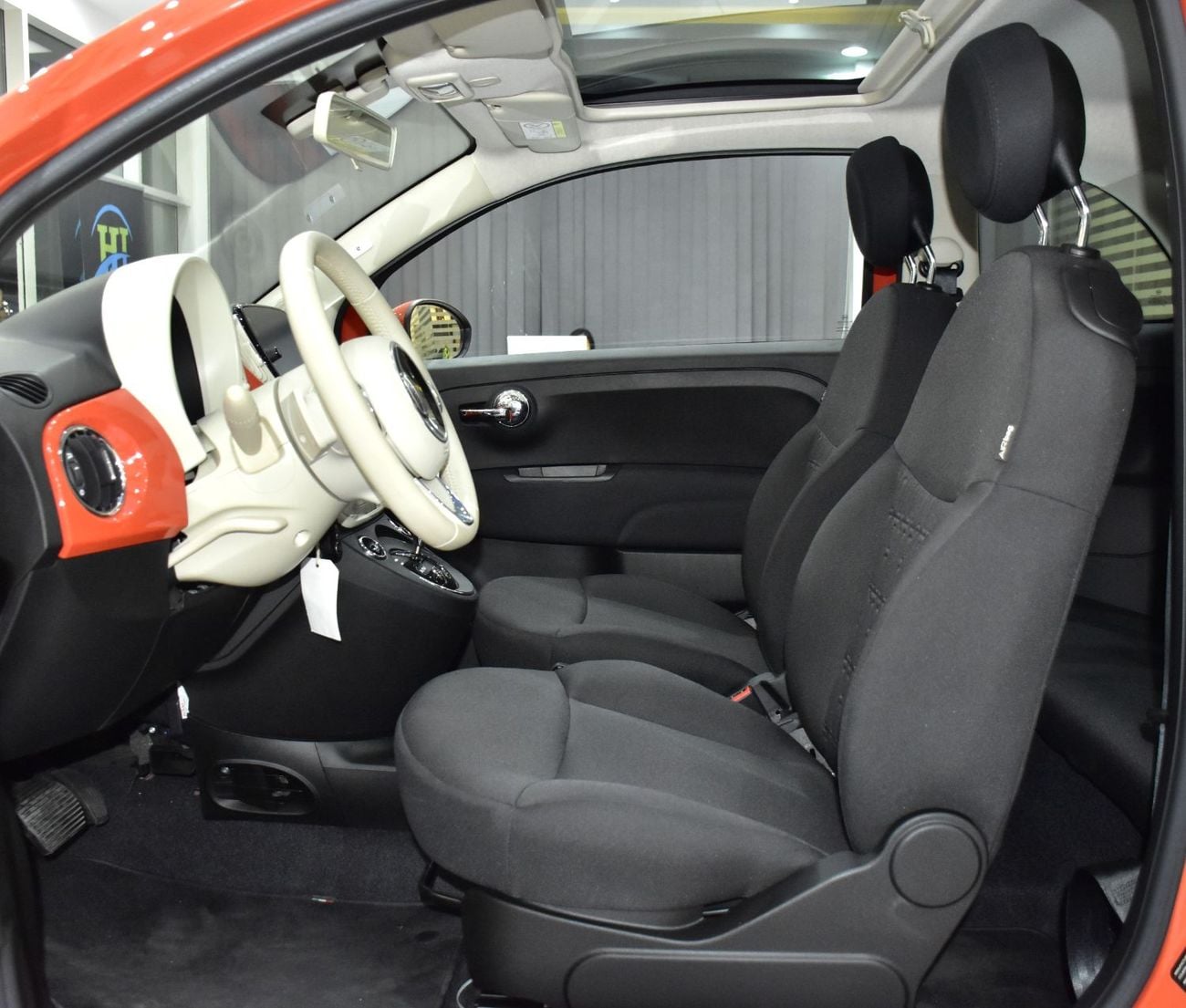 Fiat 500 DOLCEVITA EXCELLENT DEAL for our Fiat 500 Dolcevita ( 2024 Model ) in Orange Color GCC Specs