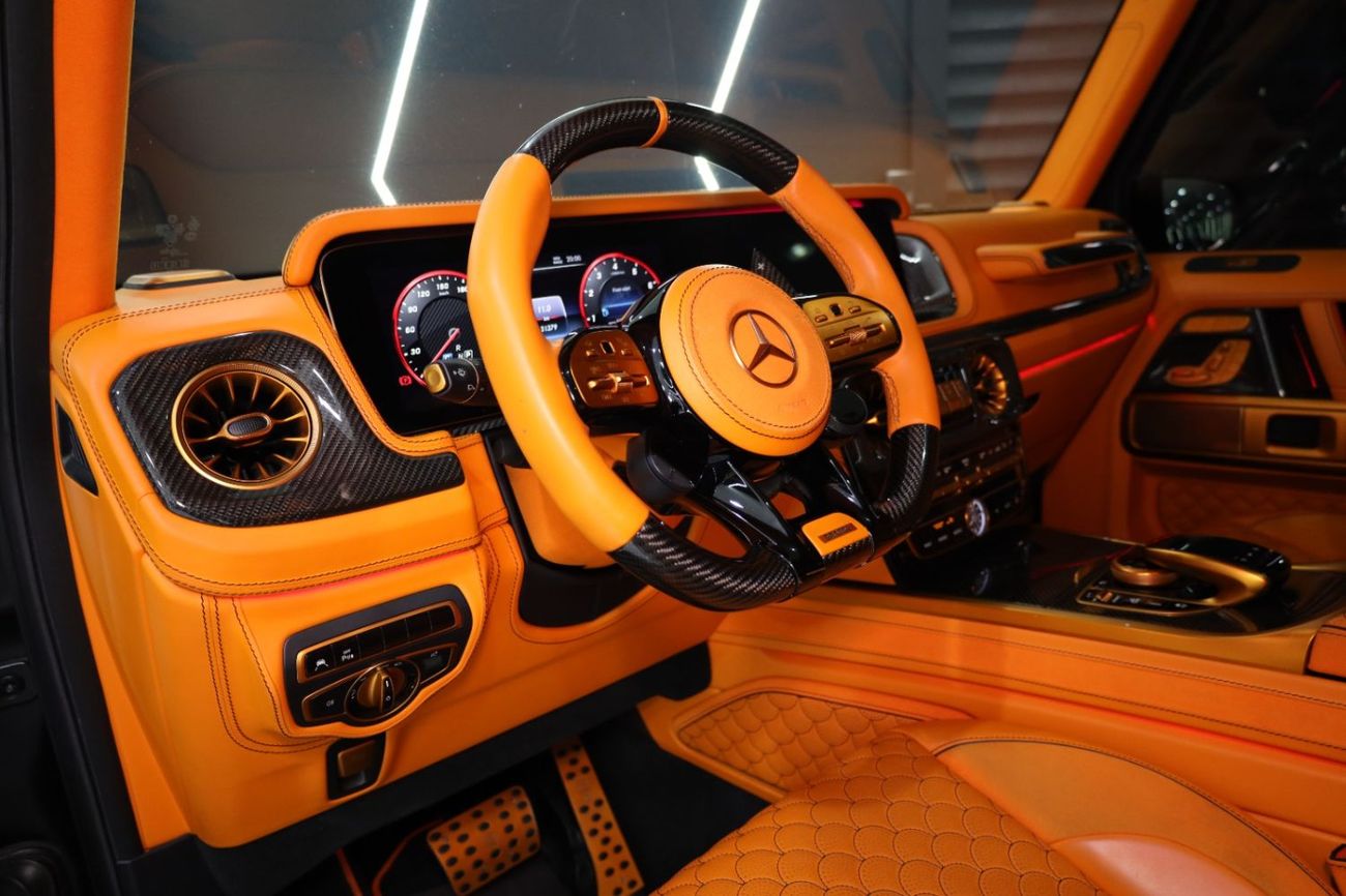 مرسيدس بنز G 63 AMG BRABUS G800 برابوس الأصلية، مصنوعة بالكامل من ألياف الكربون، مزودة بشاشات خلفية، وعتبات جانبية قابلة للسحب!
