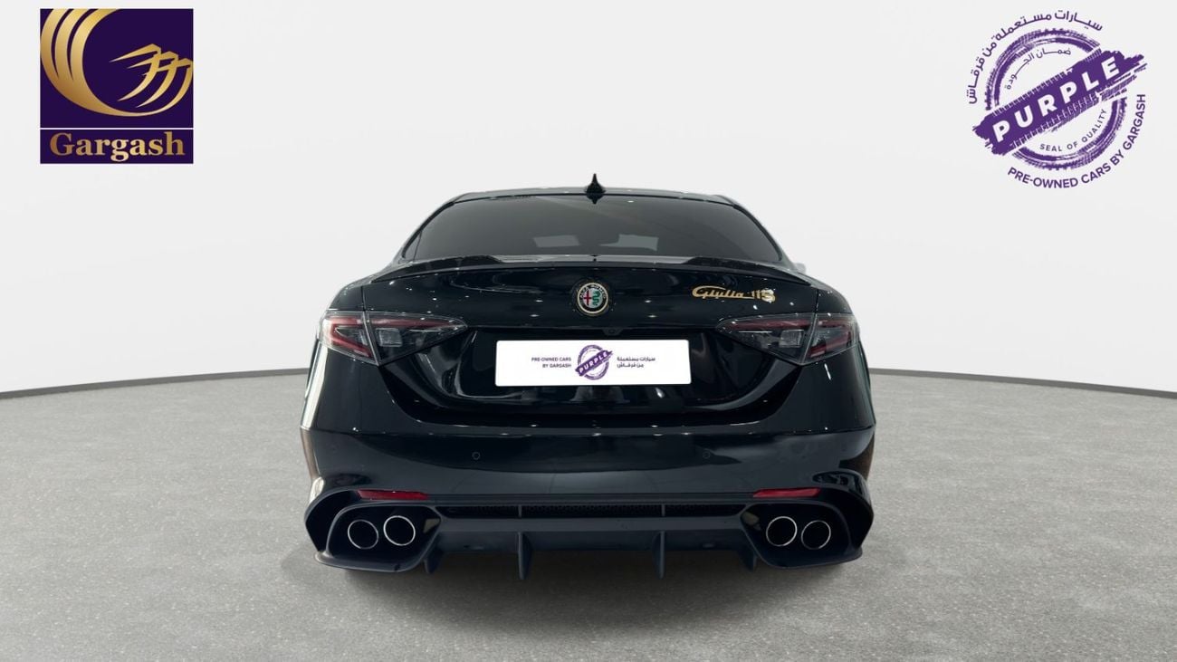 Alfa Romeo Giulia QUADRIFOGLIO (510HP) | Ex-Demo Car | 2025 | Gargash Warranty & Service Package