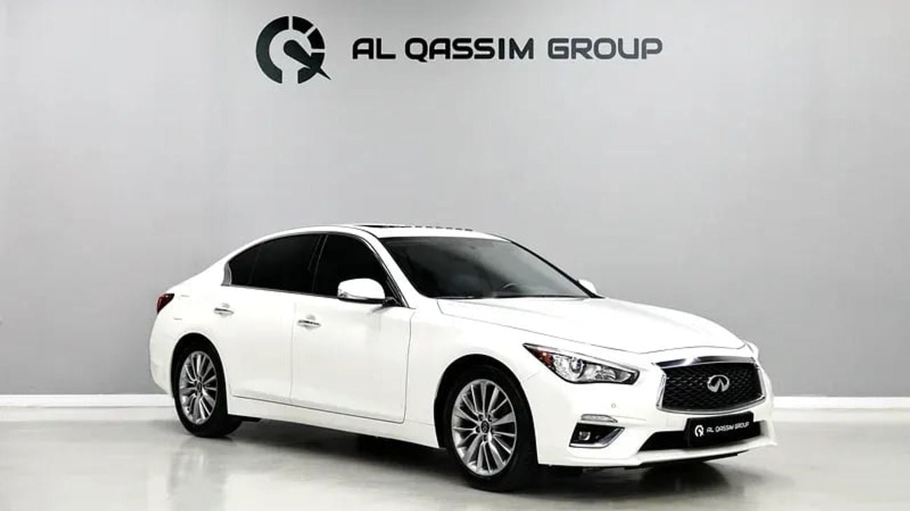 Infiniti Q50 LUXE GCC | Infiniti Q50 | 1,150 AED Monthly | Free Insurance + Registration | V6 3.0L Ref#M460243