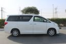 Toyota Alphard For export, the steering wheel is on the right side.