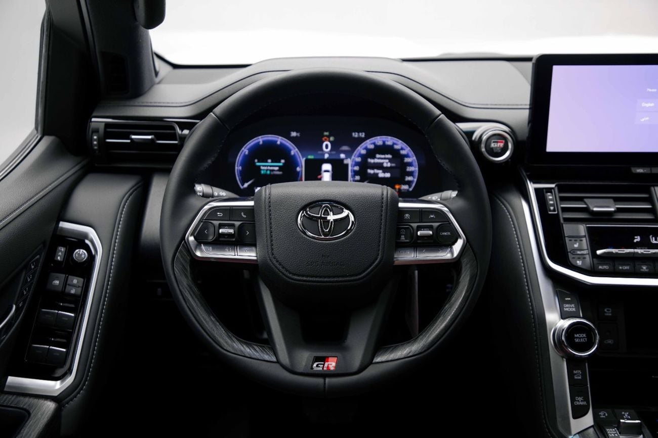 Toyota Land Cruiser GR SPORT 3.5L - Precious White Pearl Inside Black & Red | Export Only