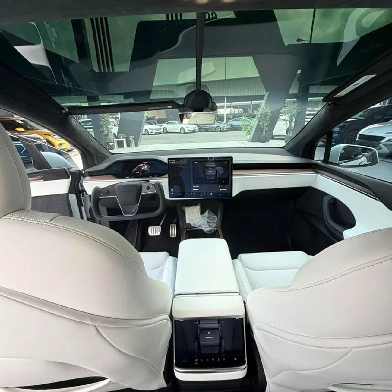 تسلا موديل اكس PLAID Long Range | Dual Motor AWD | 670 HP | 29600 KM | White | تسلا موديل X
