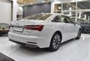 أودي A6 45 TFSI عرض ممتاز لسيارة أودي A6 45TFSi (موديل 2020) باللون الأبيض بمواصفات خليجية