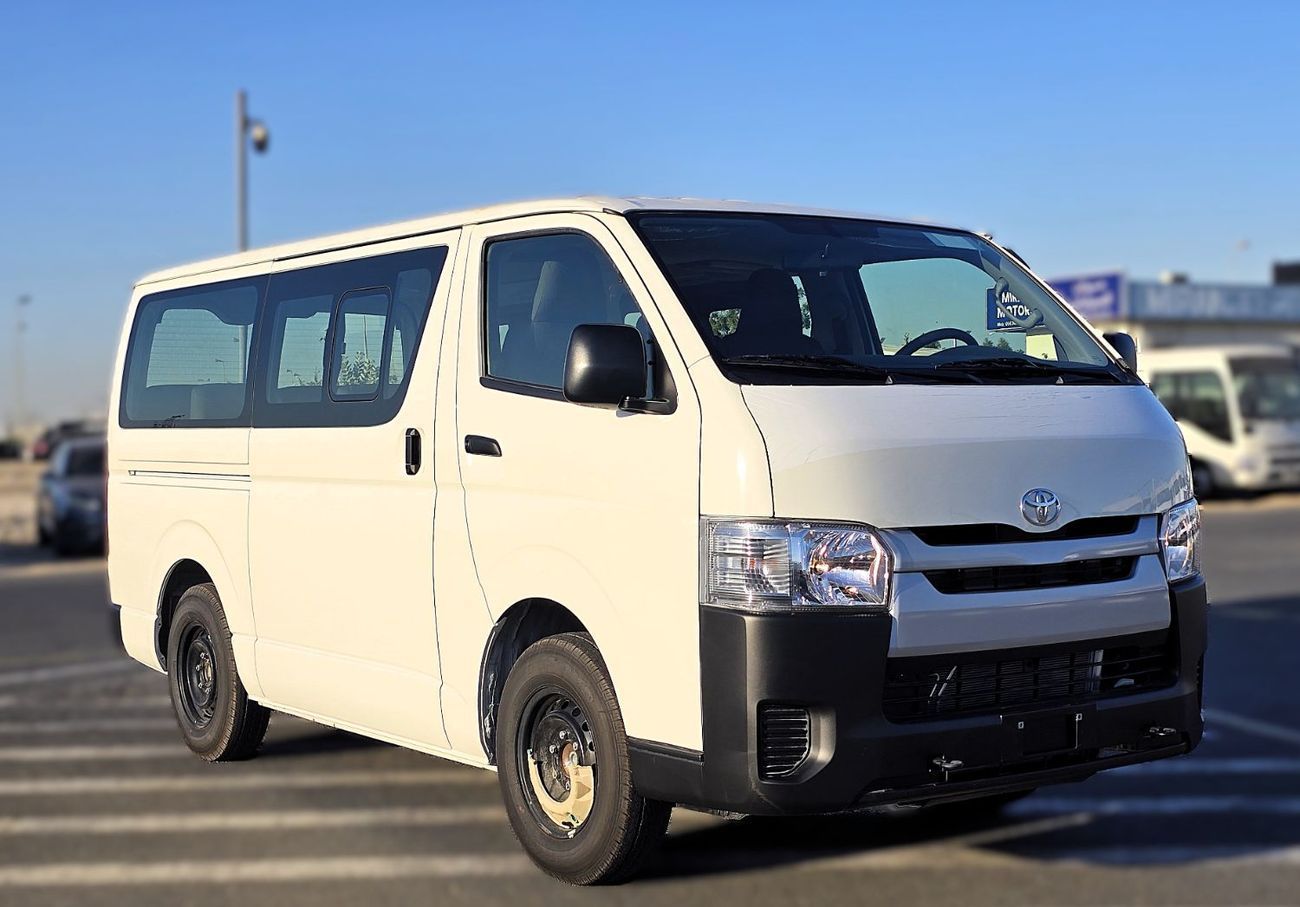 تويوتا هاياس GL Toyota Hiace Std Roof 15 Seater 2.7l Petrol M/T RWD White Color 2026 Model