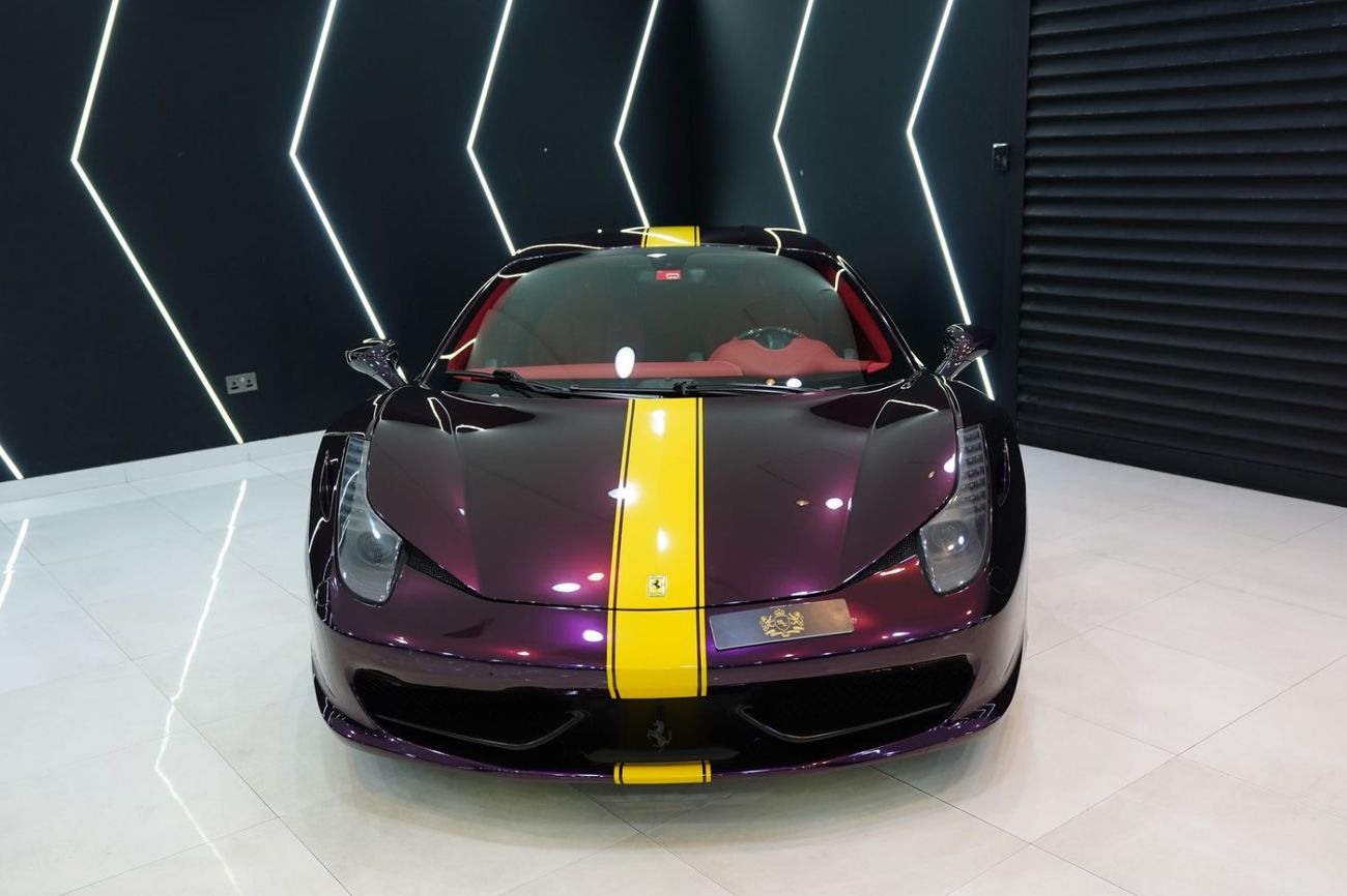 Ferrari 458 Italia STANDARD 2014 Ferrari 458 Italia, Carbon Fiber Driver Zone + LEDs, GCC Specs!!