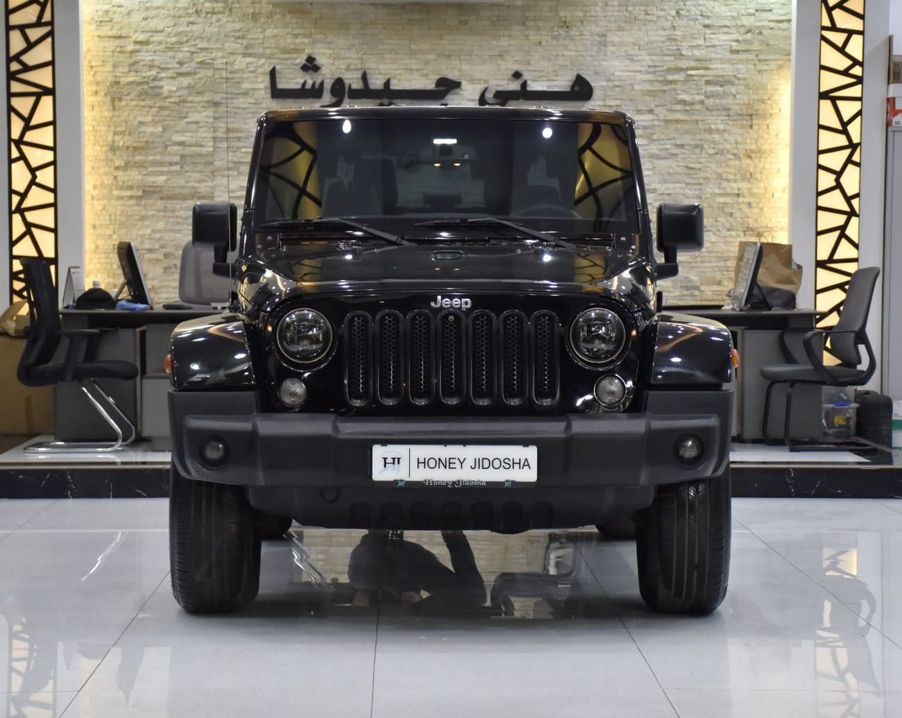 Jeep Wrangler SAHARA EXCELLENT DEAL for our Jeep Wrangler Sahara ( 2015 Model ) in Black Color GCC Specs