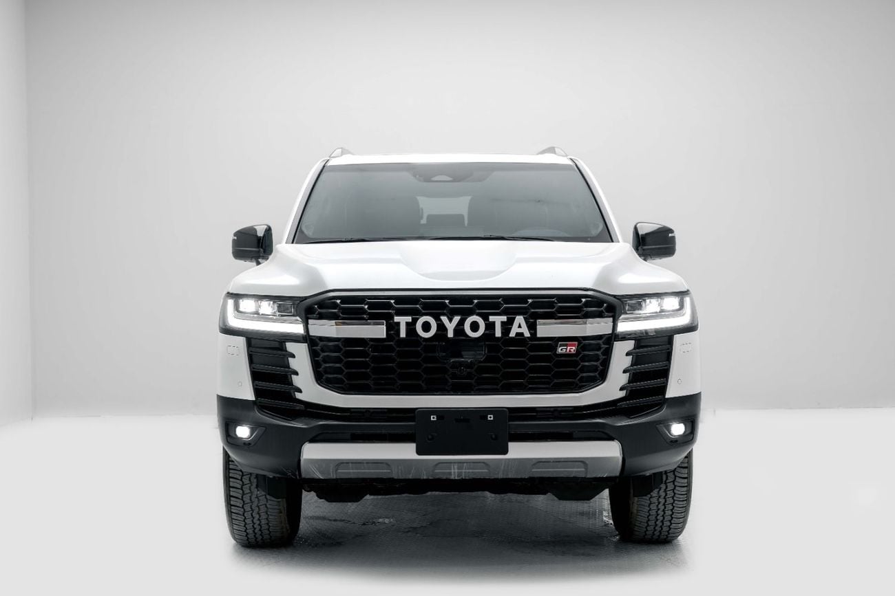 Toyota Land Cruiser GR SPORT 3.5L - Precious White Pearl Inside Black & Red | Export Only