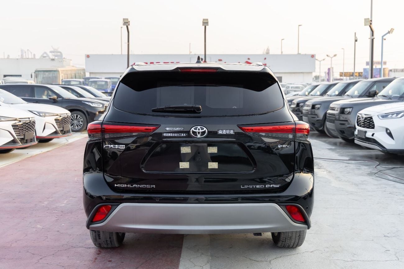 تويوتا هايلاندر LTD HEV تويوتا هايلاندر ليميتد إي-فور | 2026 | مواصفات صينية | محرك 2.5 لتر هجين | دفع رباعي | أسود | للتصدي