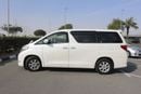 Toyota Alphard For export, the steering wheel is on the right side.