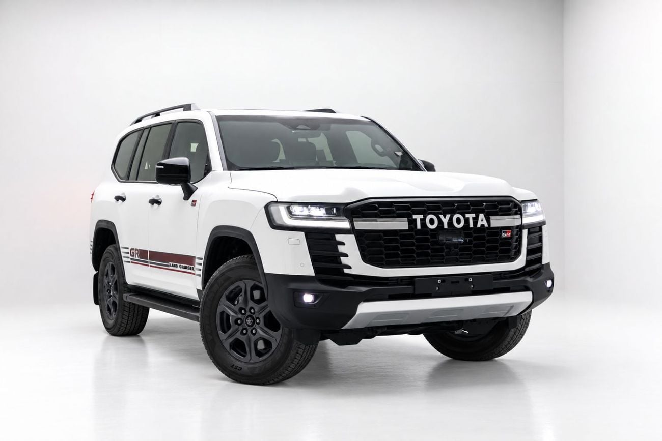 Toyota Land Cruiser GR SPORT 3.5L - Precious White Pearl Inside Black & Red | Export Only