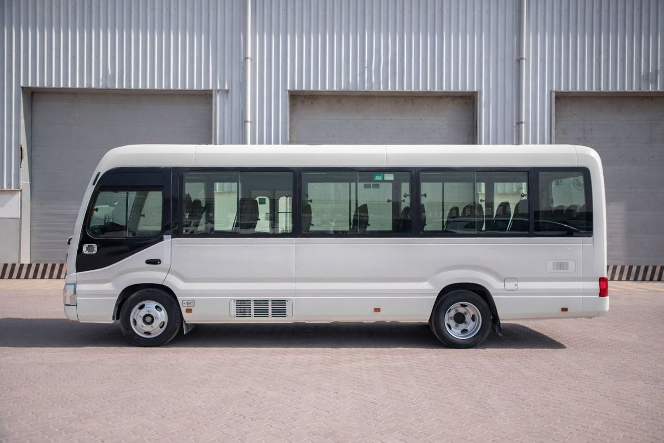 Toyota Coaster 23 Seater 4.2L - White Inside Grey | Export Only