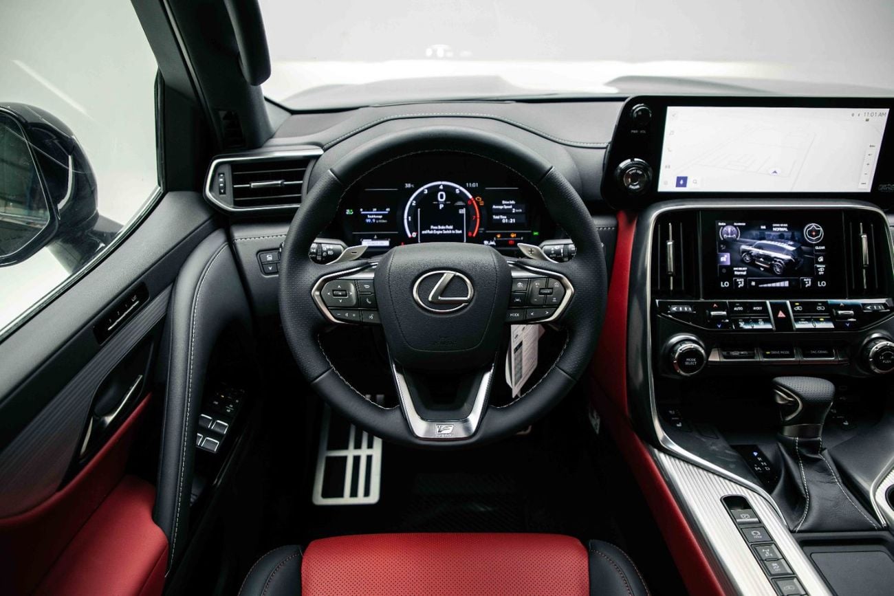 Lexus LX600 F SPORT 3.5L - Graphite Black Inside Flair Red | Export Only